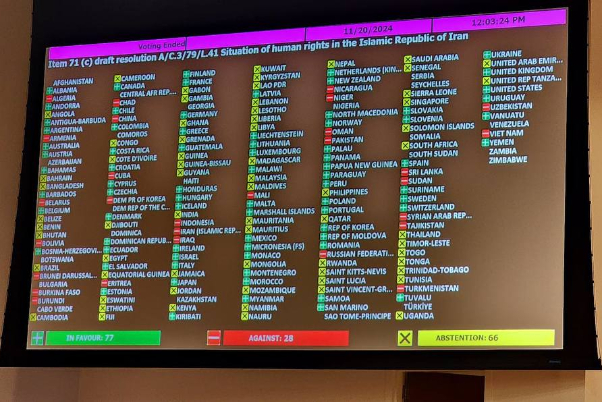 האו"ם מעביר החלטה נגד איראן