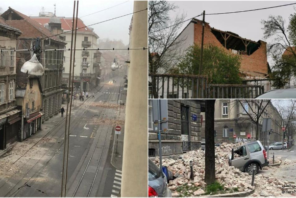 مین‌لرزه‌ای نسبتاً قوی، «زاگرب» را لرزاند