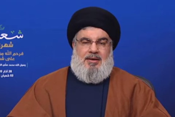 سخنرانی سید حسن نصرالله به مناسبت نیمه شعبان آغاز شد