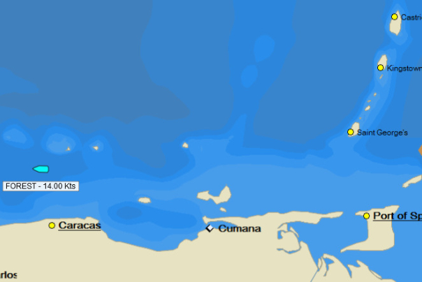 آخرین وضعیت نفتکش ایرانی «فارست» در سواحل ونزوئلا