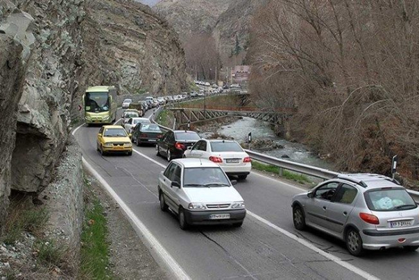 انسداد موقتی جاده چالوس از 24 مرداد