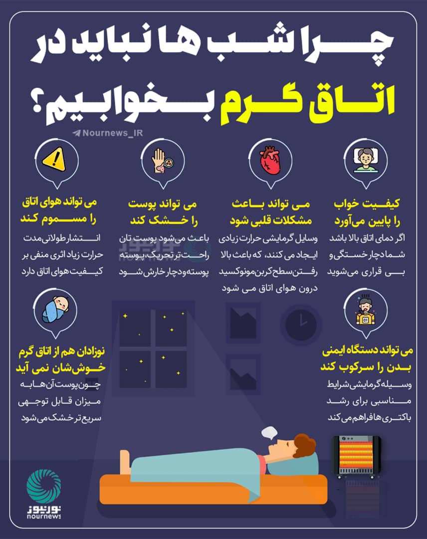 چرا شب‌ها نباید در اتاق گرم بخوابیم؟
