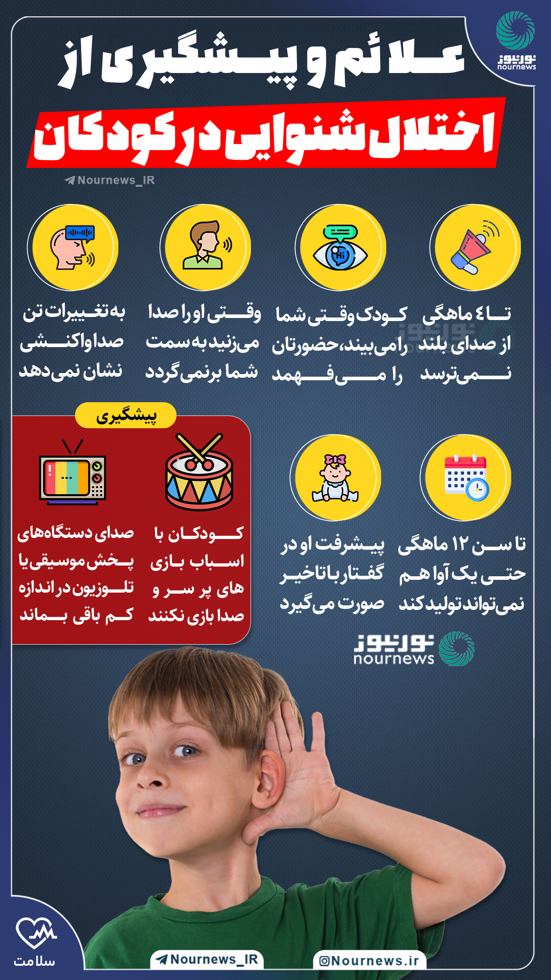 علائم و پیشگیری از اختلال شنوایی در کودکان