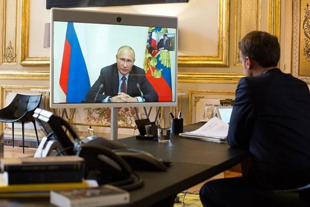 سومین مذاکره تلفنی بین پوتین و ماکرون طی هفته گذشته درباره اوکراین