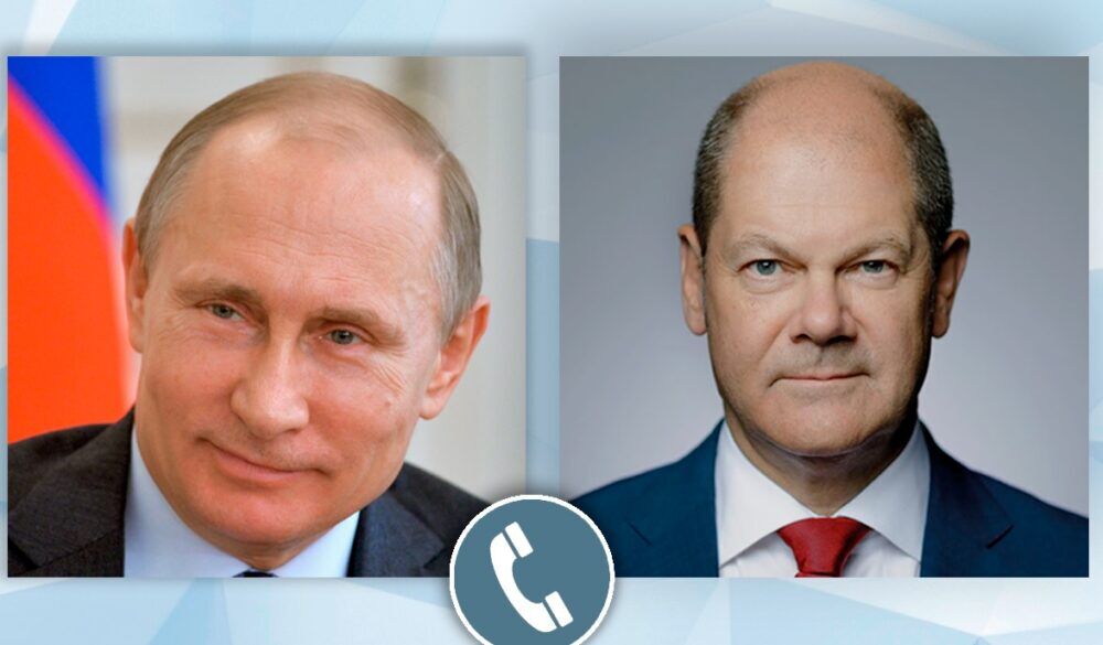 شولتس و پوتین درباره آتش بس در اوکراین گفتگو کردند