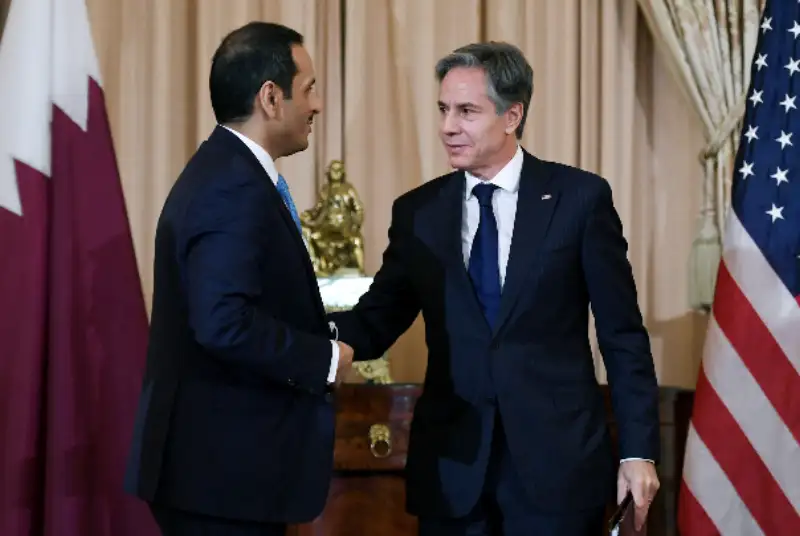 تماس تلفنی وزرای خارجه آمریکا و قطر