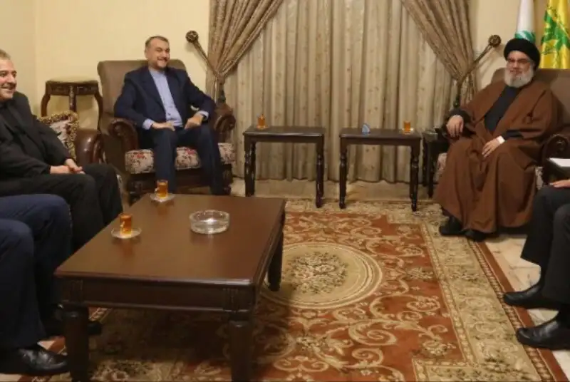 امیرعبداللهیان با سید حسن نصرالله دیدار کرد