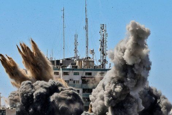 انفجار بمب نزدیک جنگ‌افزارهای صهیونیست‌ها در نواره غزه