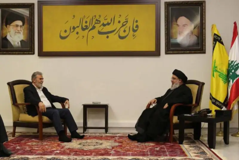 النخاله با سیدحسن نصرالله دیدار کرد