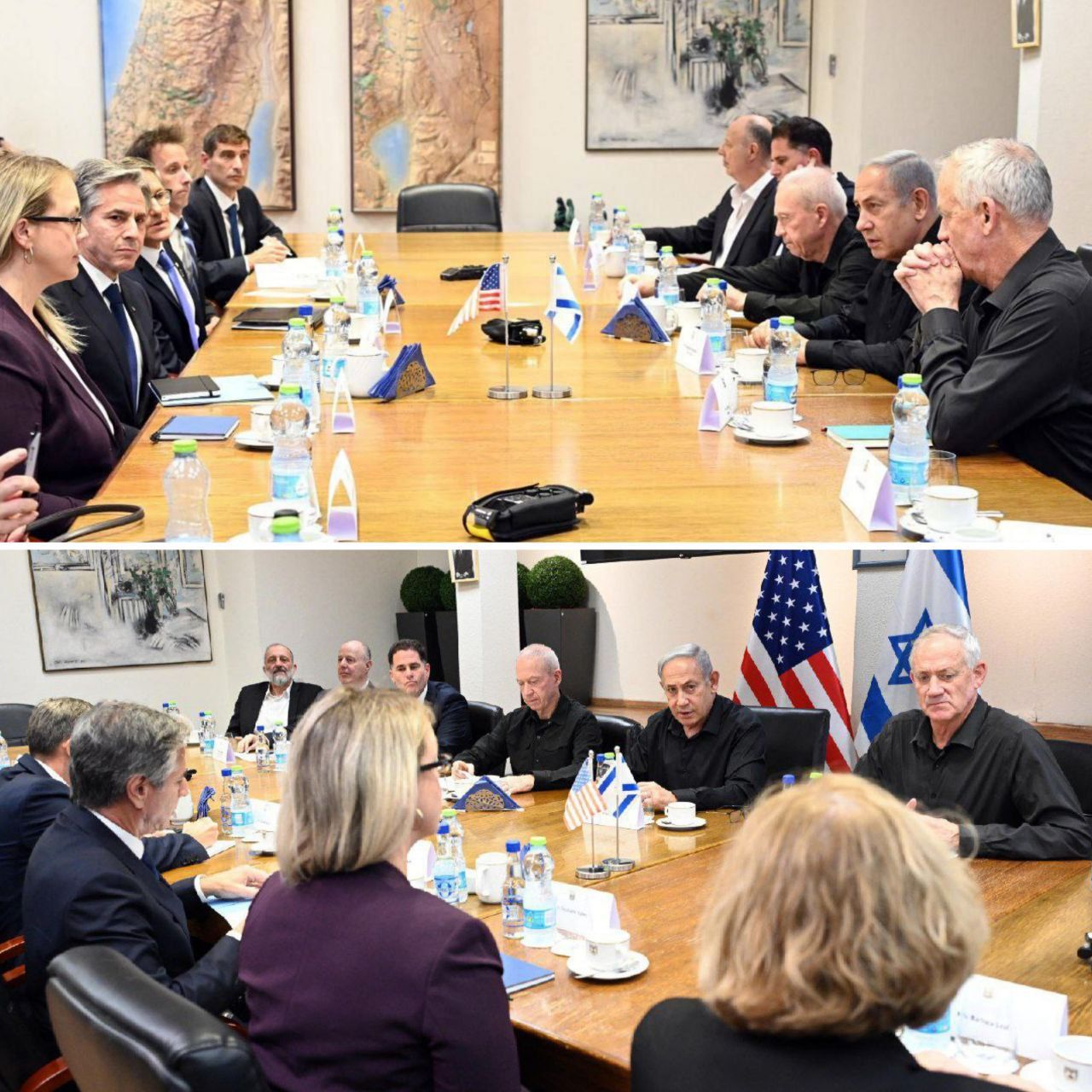 Blinken also fled to the shelter as he tried to comfort Netanyahu!