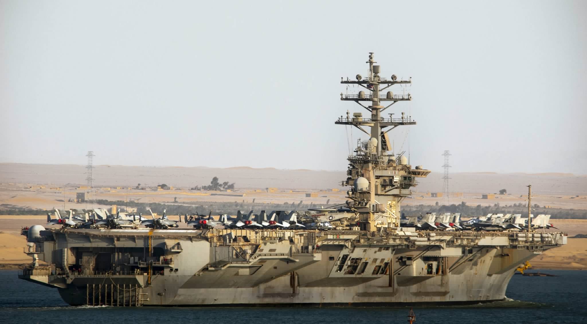 The US did not learn from the past; The aircraft carrier USS Dwight D. Eisenhower entered the Persian Gulf