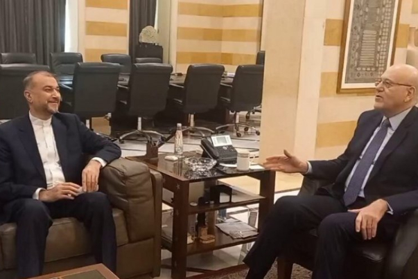 黎巴嫩看守政府总理会见伊朗外长 讨论地区局势问题