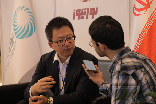 حضور نماینده گروه رسانه های چین در غرفه نورنیوز