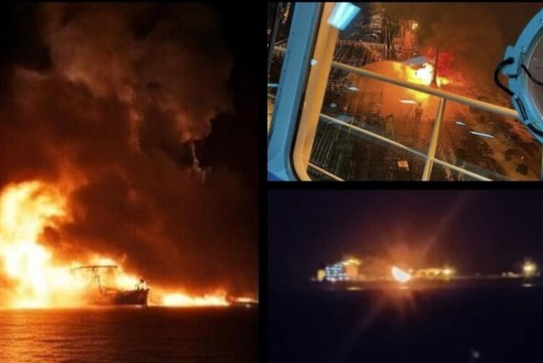 آمریکا:حمله نیروهای یمنی به یک تانکر نفت خسارات زیادی وارد کرده است