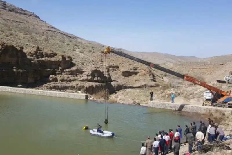 سقوط خونین خودرو به سد با سه کشته