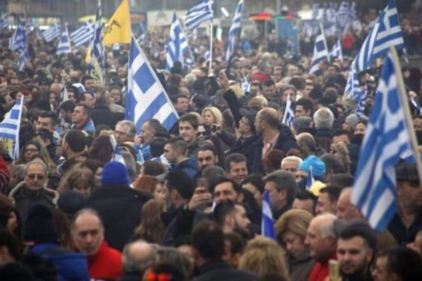 Осуждение нападения Израиля на сектор Газа в центре греческого марша «Марафон мира»