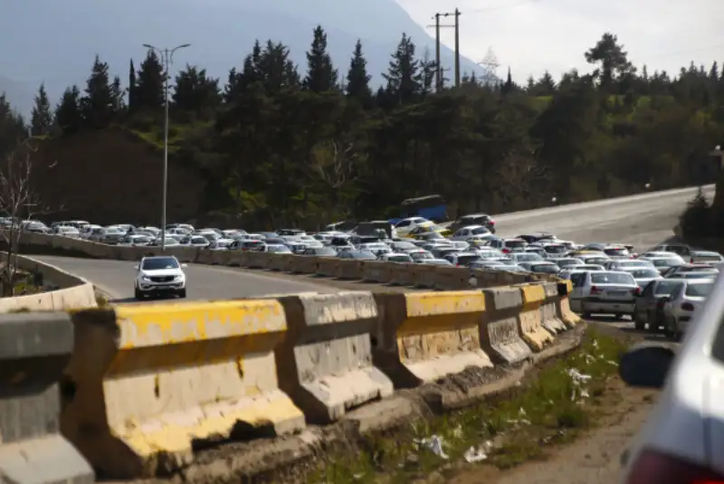 آزادراه تهران_شمال و محور چالوس مسدود است