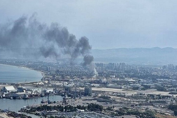 حمله پهپادی به بندر حیفا