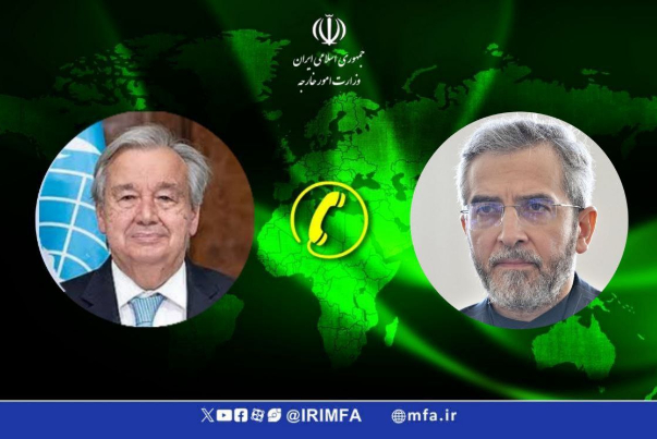 گفتگوی دبیرکل سازمان ملل با باقری