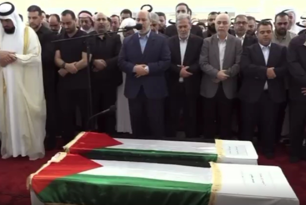 حضور گسترده هیات‌های رسمی و مردمی در مراسم تشییع پیکر هنیه در دوحه+ فیلم