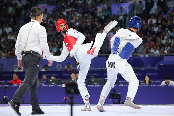 گزارش تصویری| کسب مدال نقره المپیک توسط مهران برخورداری در تکواندو