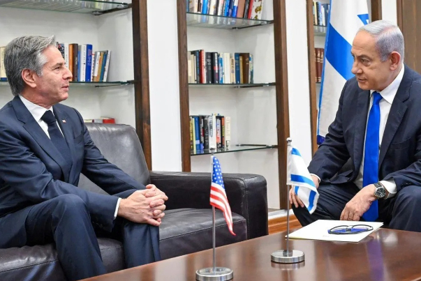 وزیر امور خارجه آمریکا با بنیامین نتانیاهو دیدار کرد