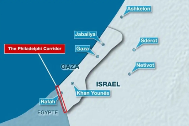 مخالفت مصر با حضور نظامیان اسرائیلی در فیلادلفیا