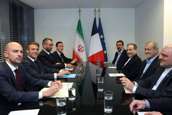 Встреча президентов Ирана и Франции в Нью-Йорке +Видео