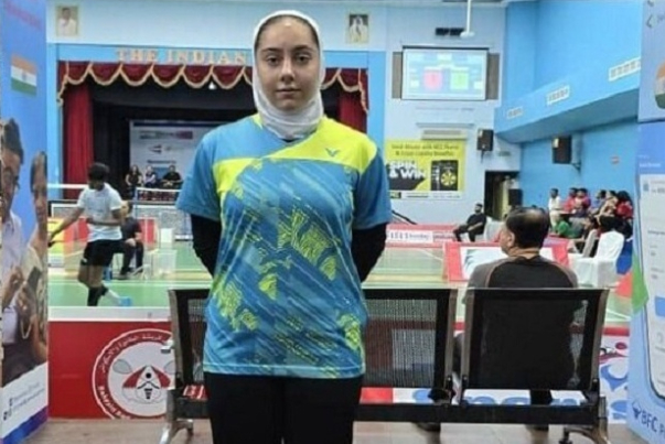 Серебряная медаль чемпионата Азии по бадминтону у иранской девушки