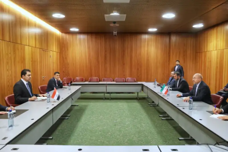 دیدار روسای مجلس ایران و عراق در ژنو