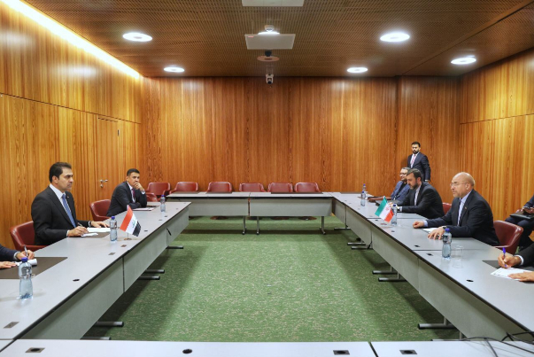 دیدار روسای مجلس ایران و عراق در ژنو