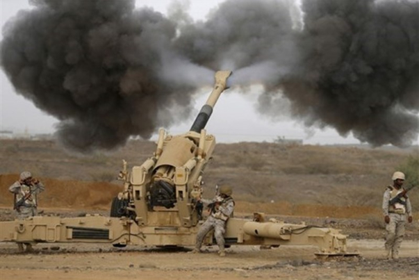 حمله توپخانه‌ای عربستان به یمن