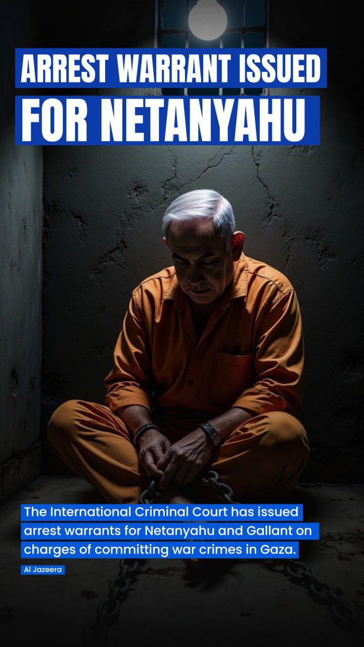Arrest warrant issued for Netanyahu