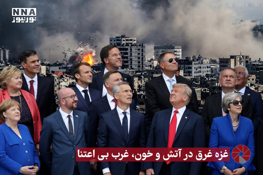 نور ویدئو | غزه غرق در آتش و خون ، غرب بی اعتنا