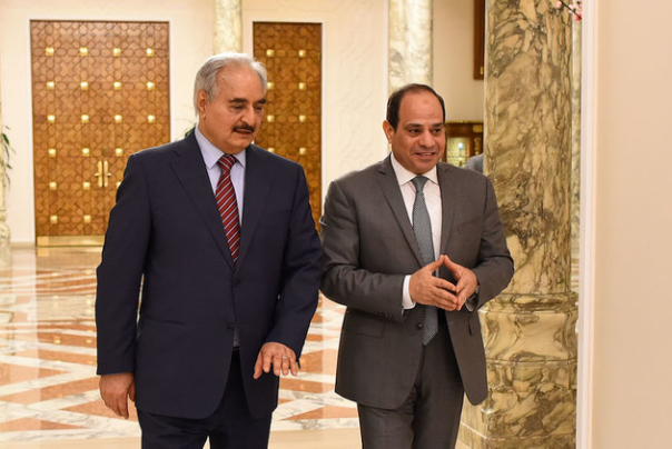 دیدار السیسی با خلیفه حفتر