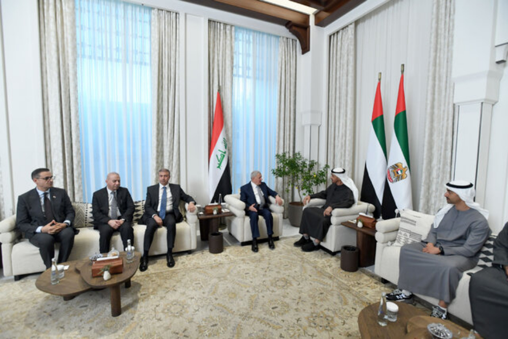 دیدار رئیس‌جمهور عراق با رئیس امارات
