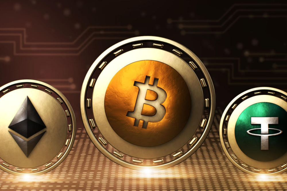 کاهش قیمت بیت‌کوین و افزایش تتر و اتریوم