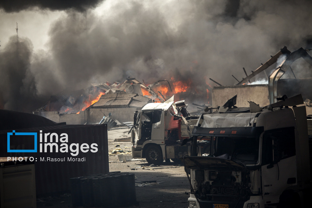 گزارش تصویری| انفجار در «اسکله شهید رجایی»