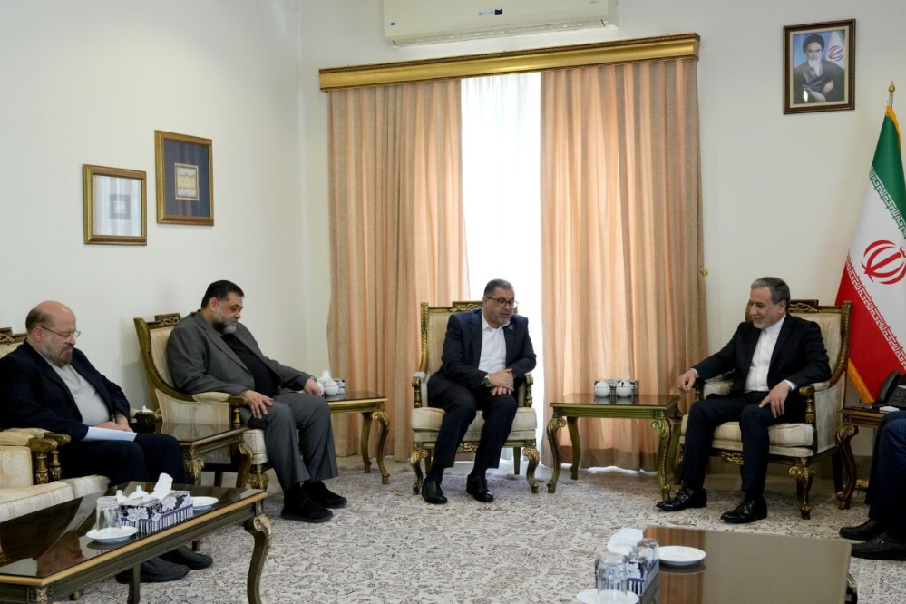 Встреча делегации ХАМАС с министром иностранных дел Ирана