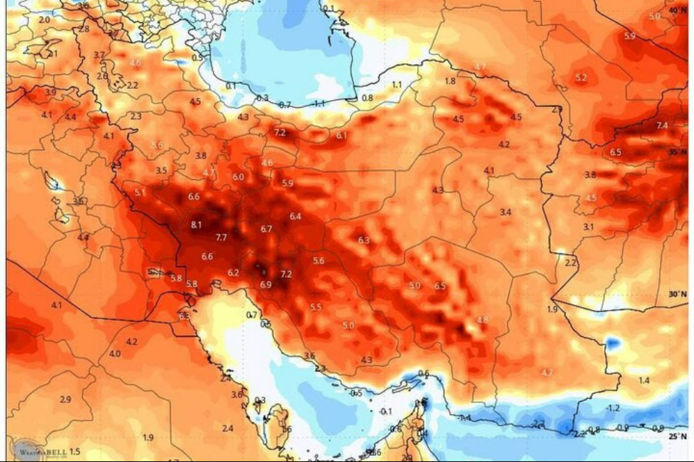 توفان تندری در راه تهران