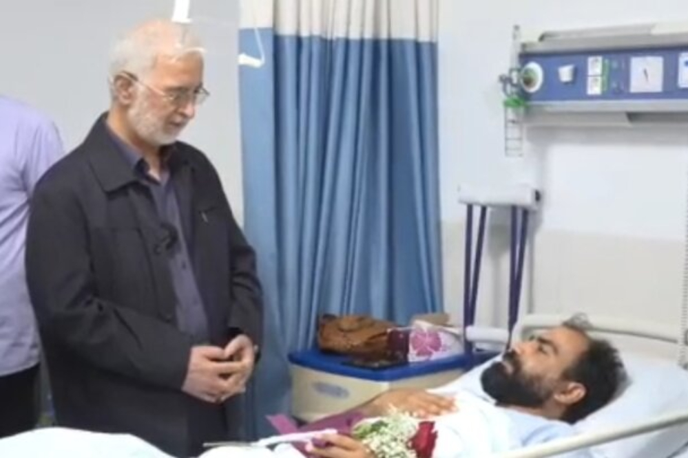 عیادت وزیر کشور از مجروحان پلیس در جنگ 12 روزه+ فیلم