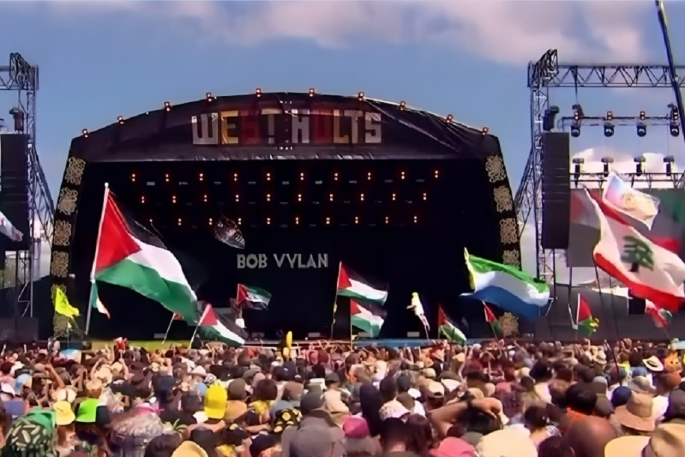 «مرگ بر ارتش اسرائیل» در جشنواره موسیقی انگلستان طنین‌انداز شد + فیلم