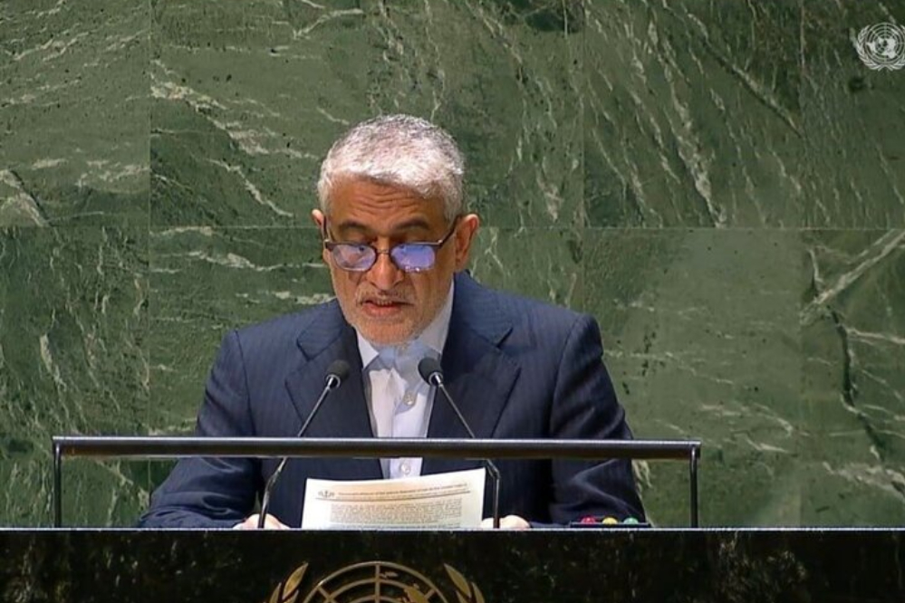 Иревани: Иран призывает к прекращению огня в Газе, справедливому и прочному миру и полноправному членству Палестины в ООН