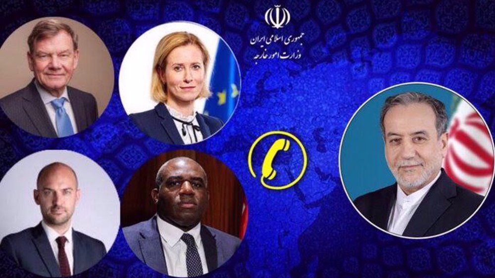 Европейские министры связываются с Аракчи