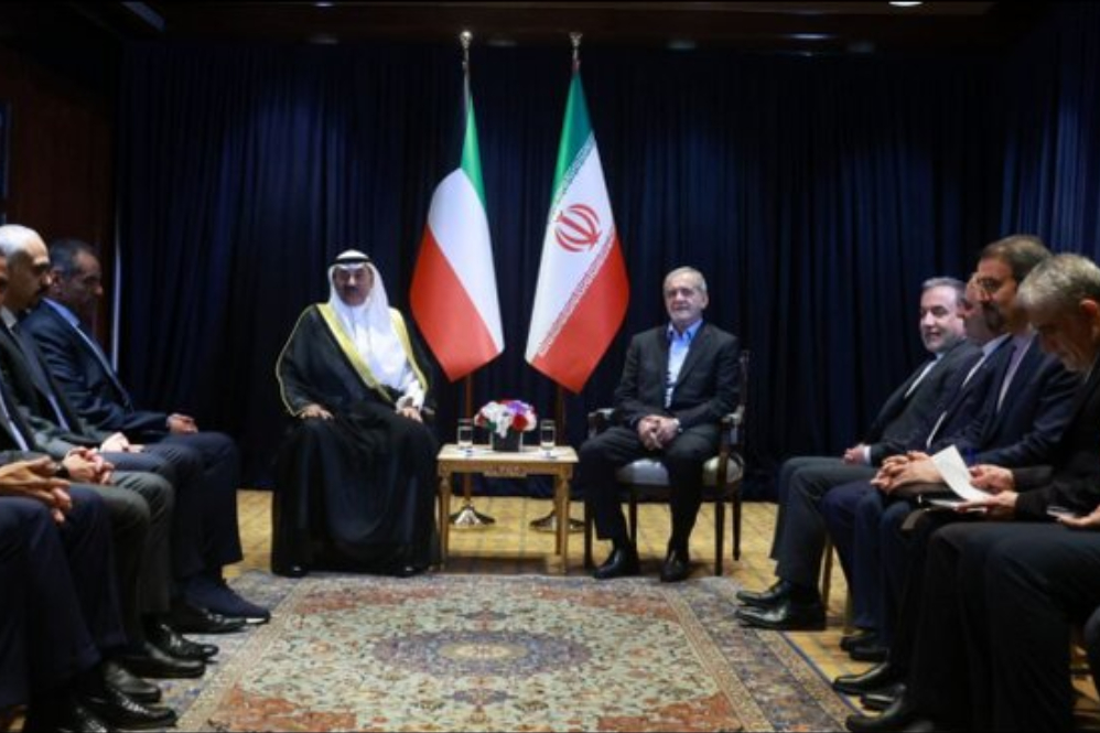 دیدار پزشکیان و ولیعهد کویت در نیویورک