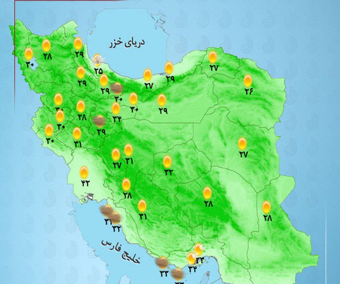 وضعیت آب و هوا امروز پنجشنبه 23 بهمن 1404 + وضعیت استان‌ها
