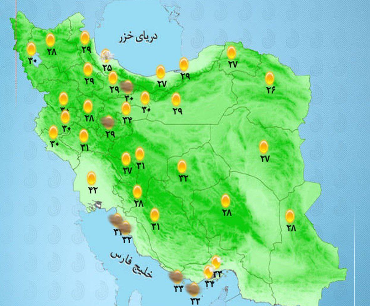 وضعیت آب و هوا امروز شنبه 20 دی+ وضعیت استان ها