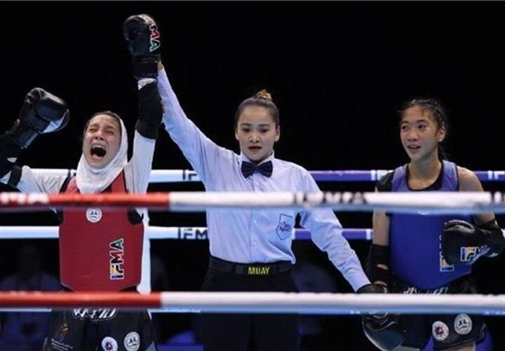 Iran Muay Thai girl grabs gold medal at 2025 AYG