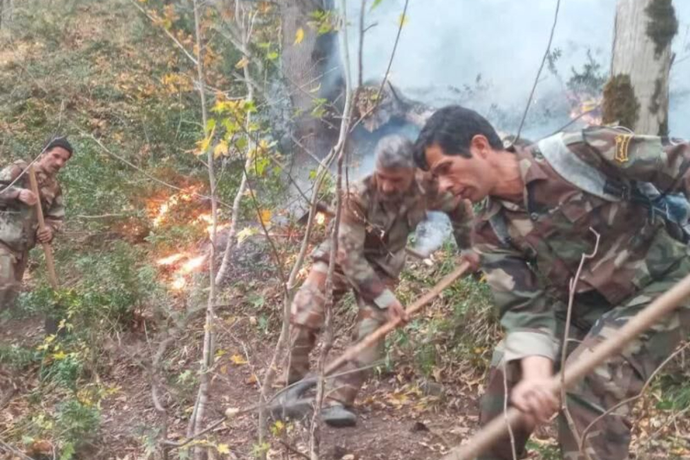 حریق جنگل‌ اشکته‌چال رامسر مهار شد