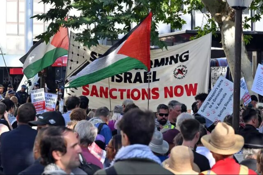 犹太复国主义政权总统访问澳大利亚引 发抗议活动